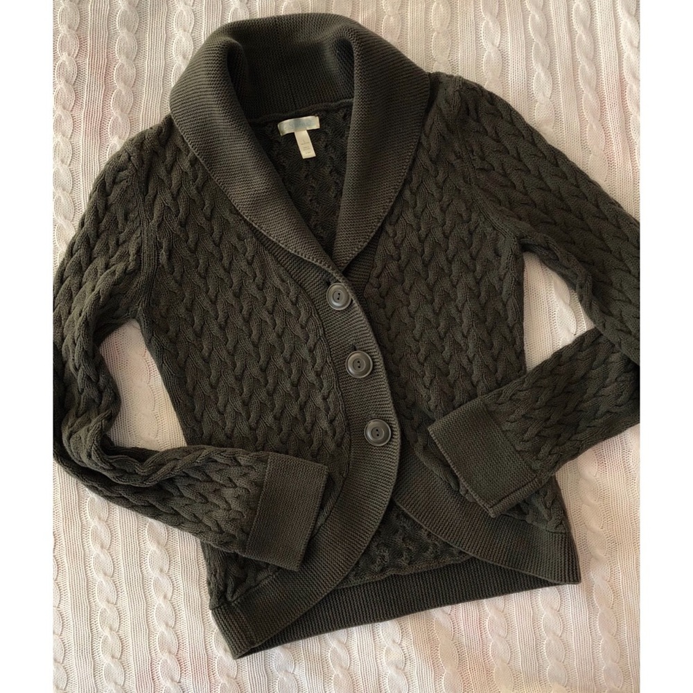 Textured Cropped Cotton Sweater